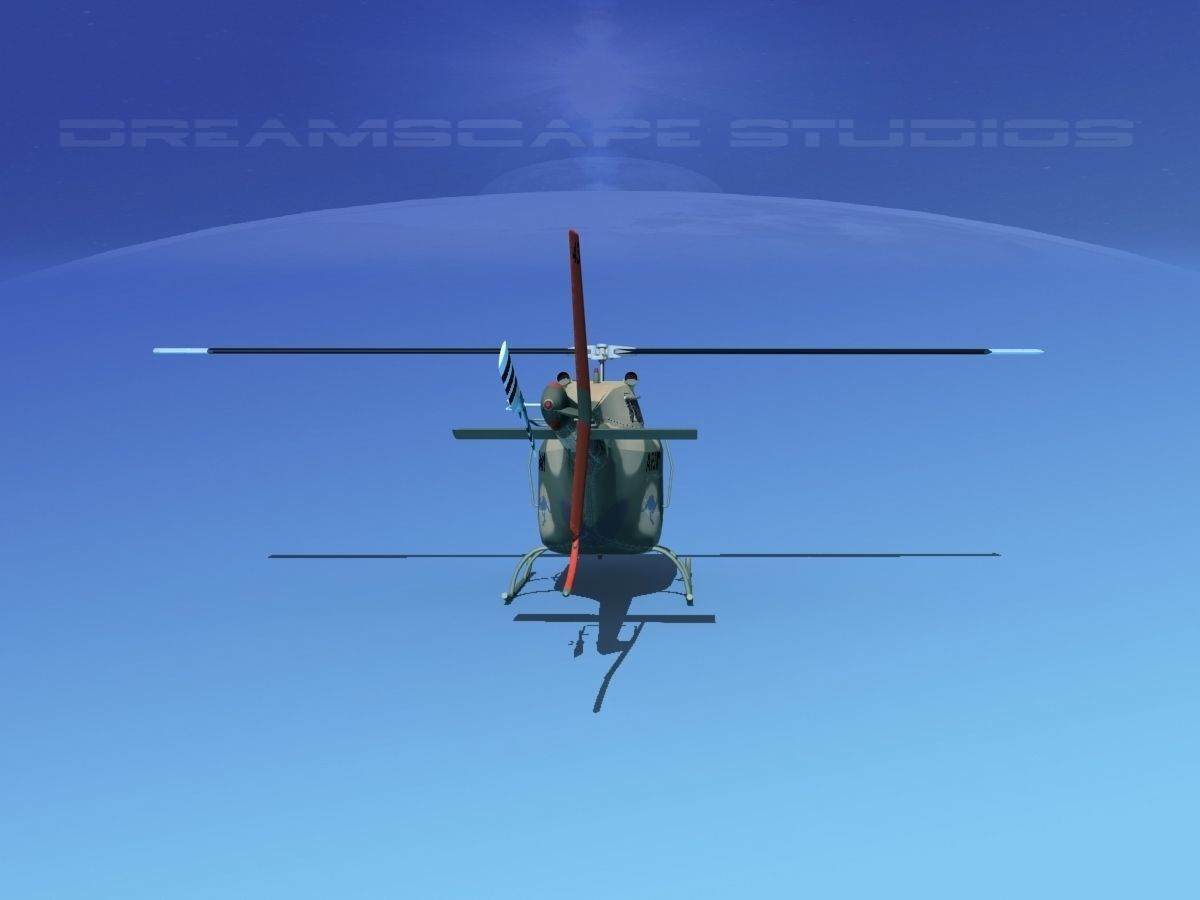 Bell OH-58B Australian Army 3 3D model_4