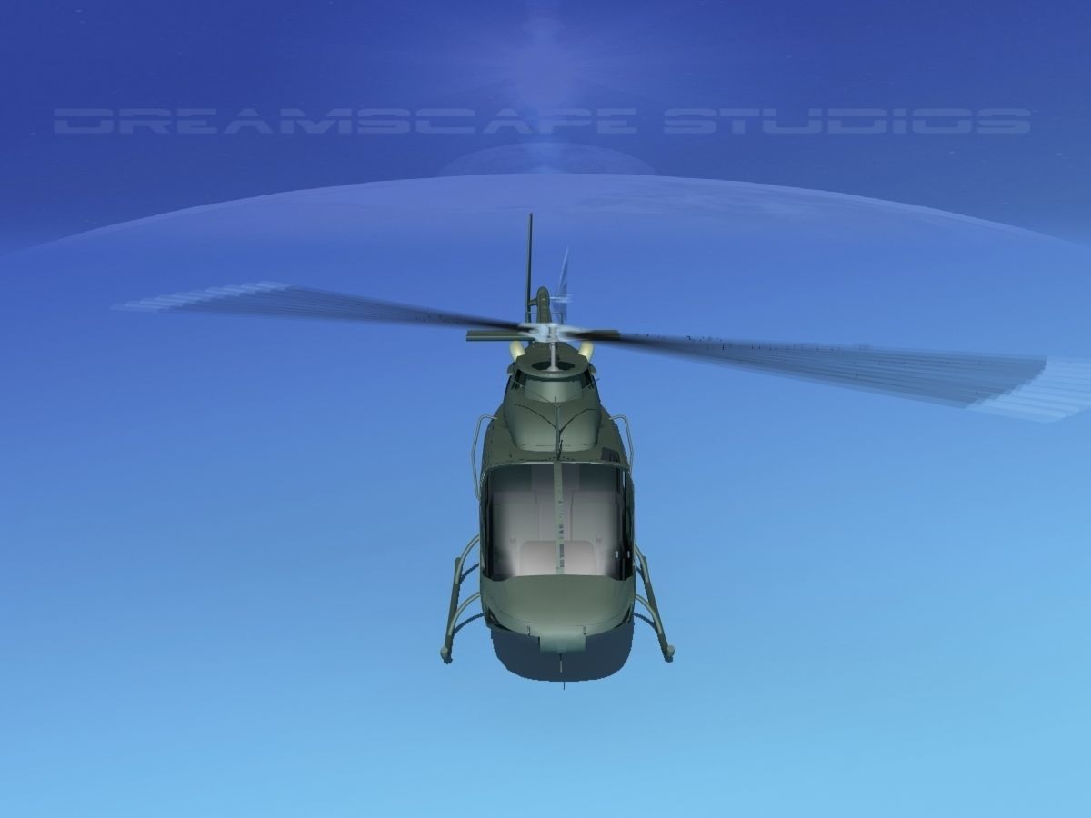 Bell OH-58B Australian Army 3 3D model_21