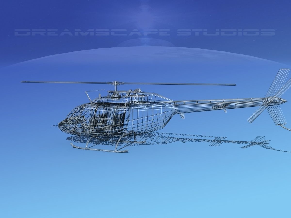 Bell OH-58B Australian Army 3 3D model_14