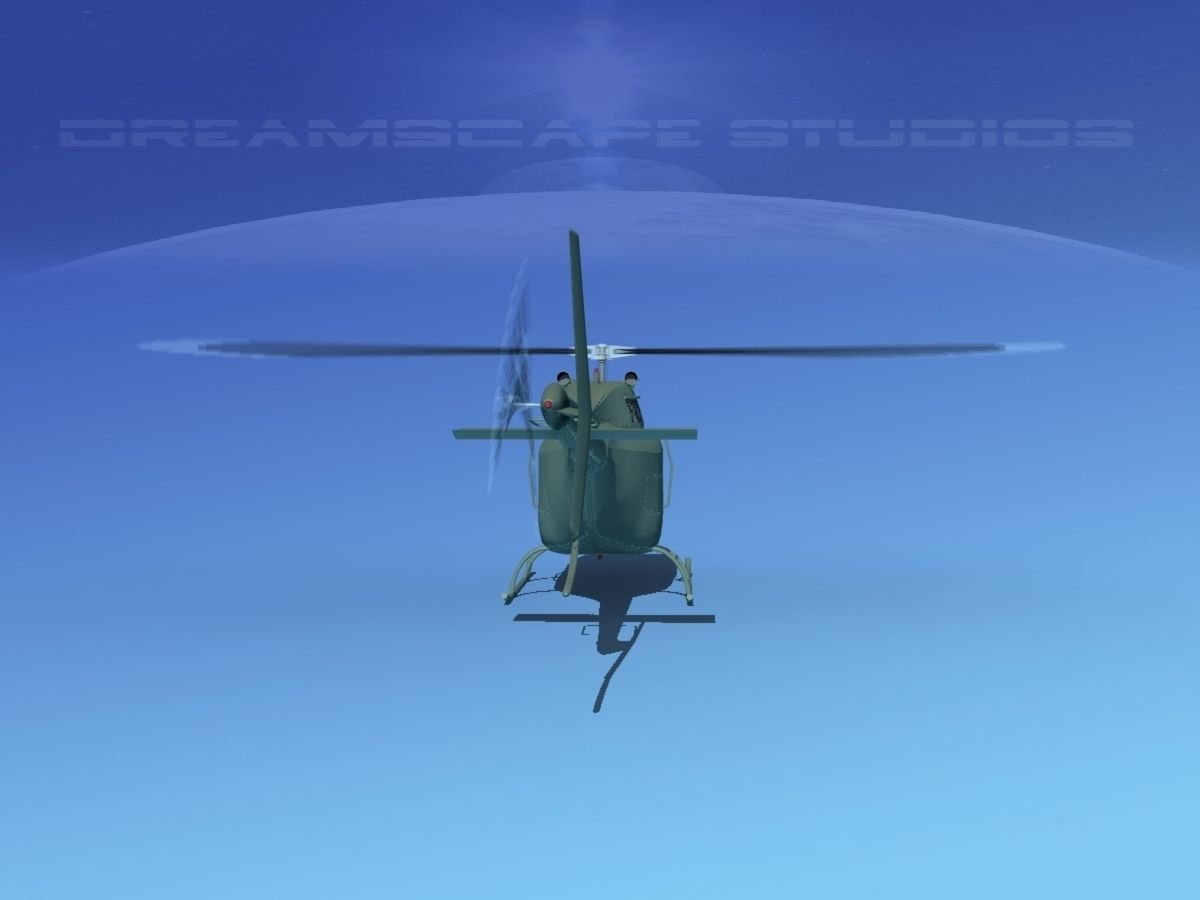 Bell OH-58B Australian Army 3 3D model_20
