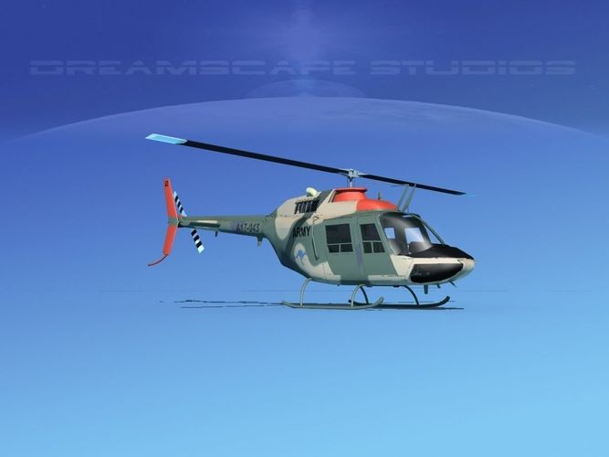 Bell OH-58B Australian Army 3 3D model