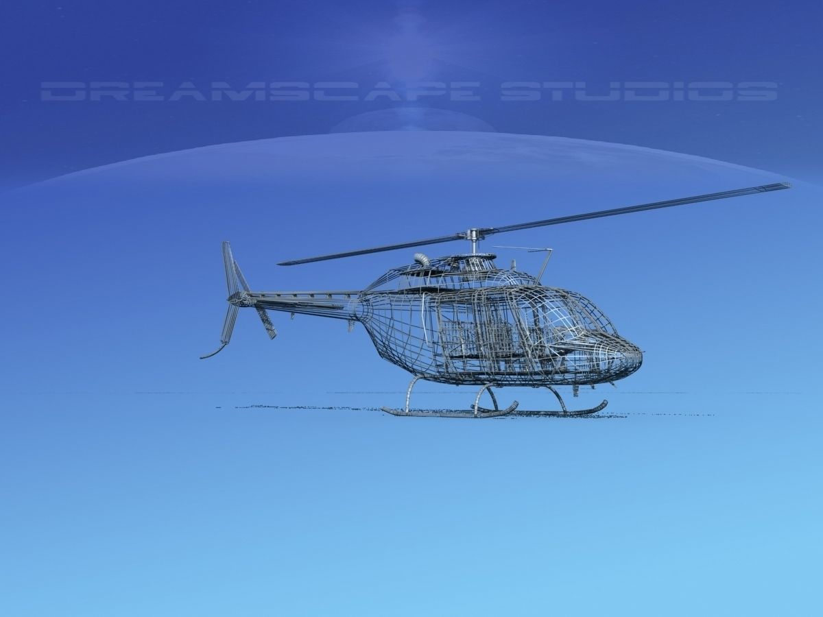 Bell OH-58B Australian Army 3 3D model_11