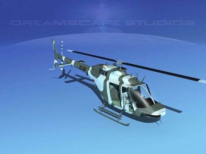 Bell OH-58B Austrian Army 3D model