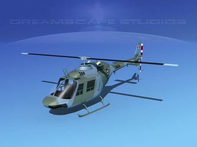 Bell OH-58B Canadian Army 1 3D model