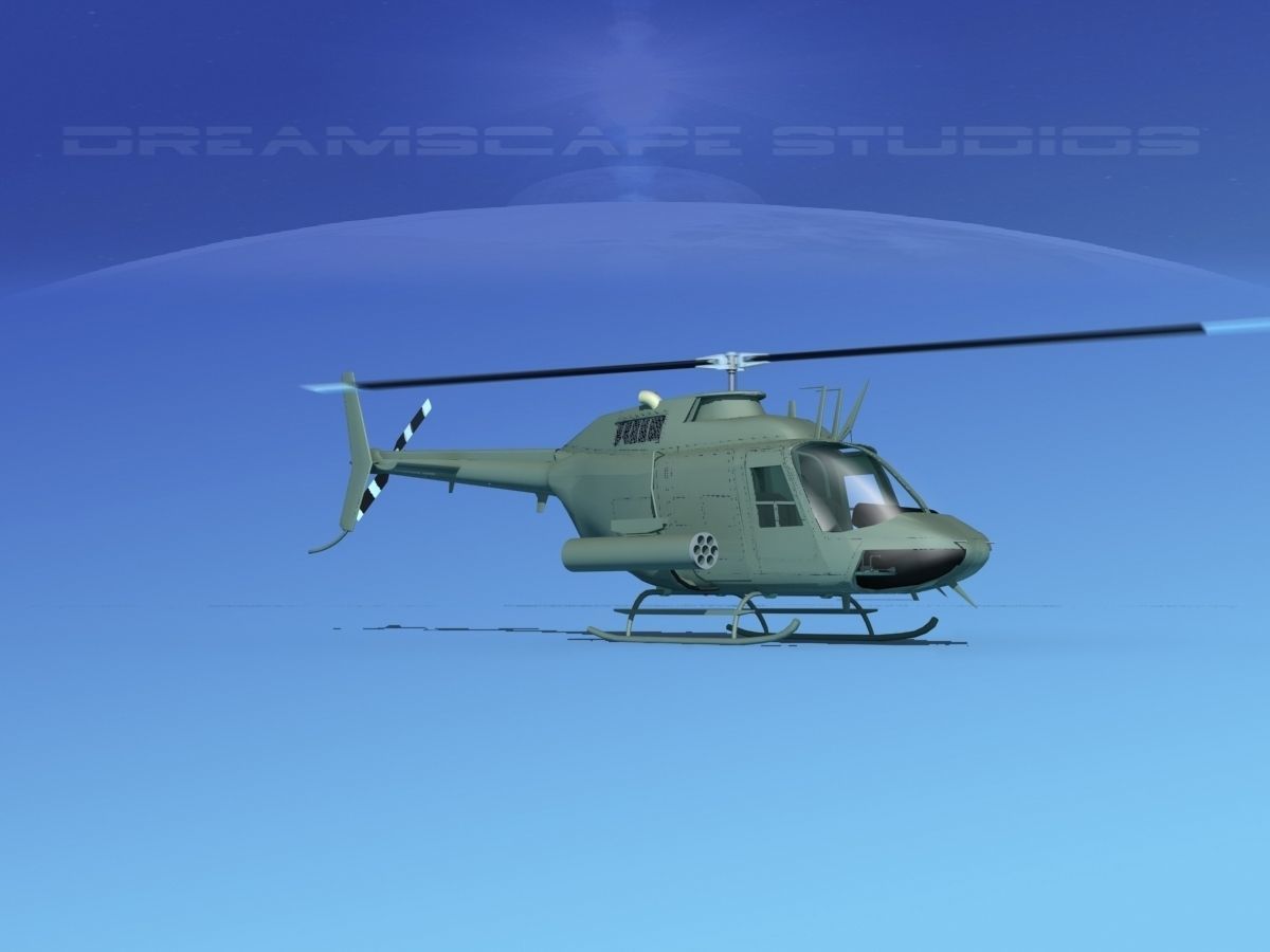 Bell OH-58B Covert 3 3D model_16