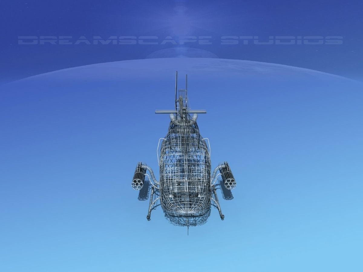 Bell OH-58B Covert 3 3D model_22