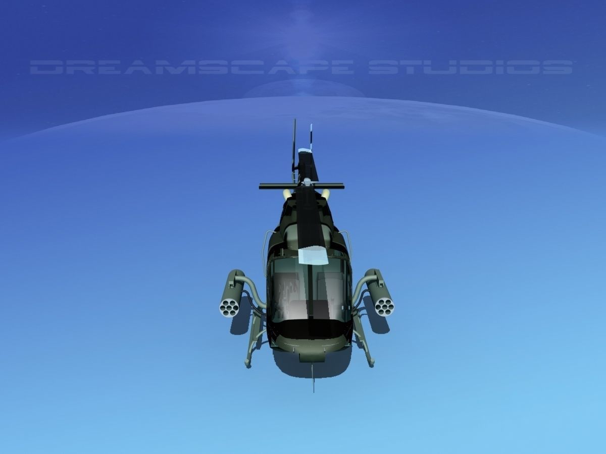 Bell OH-58B Covert 3 3D model_9