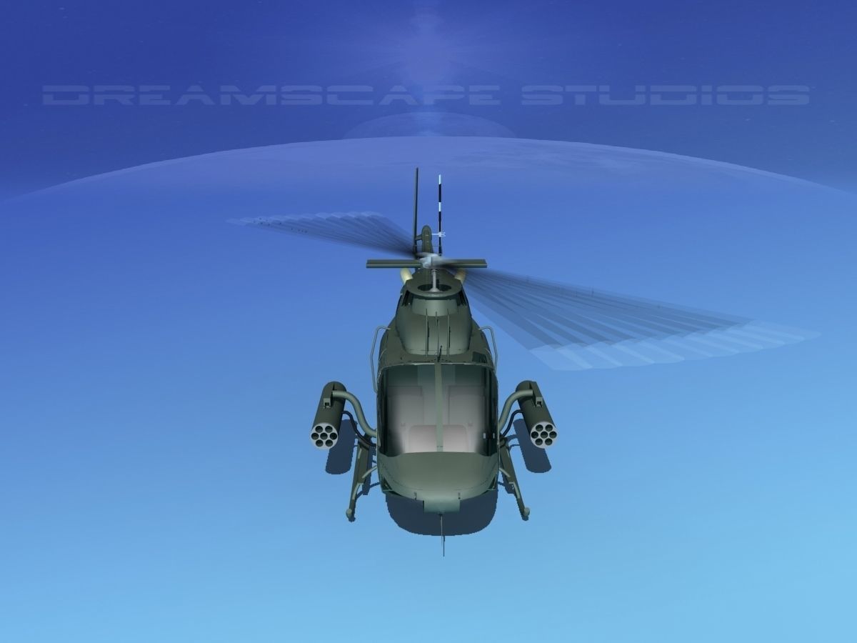 Bell OH-58B Covert 4 3D model_16