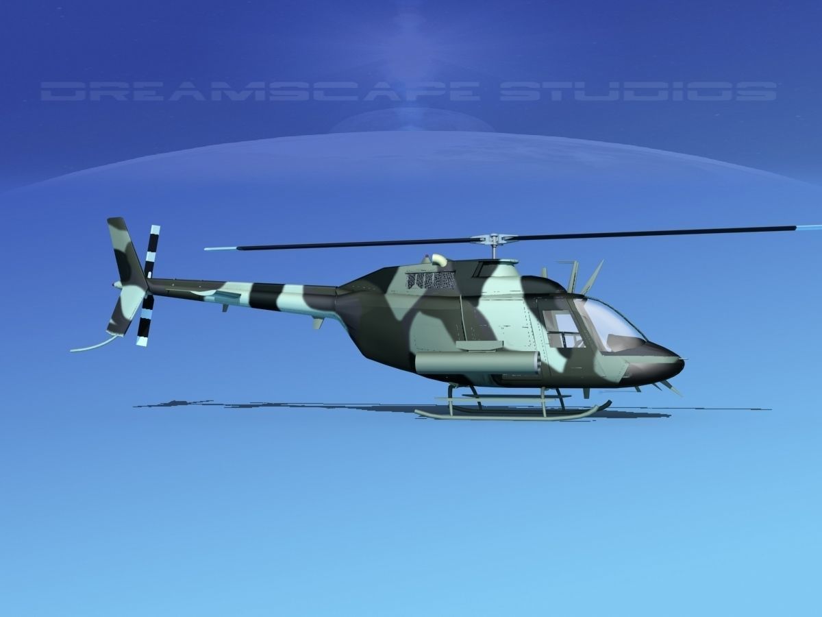 Bell OH-58B Covert 4 3D model_1