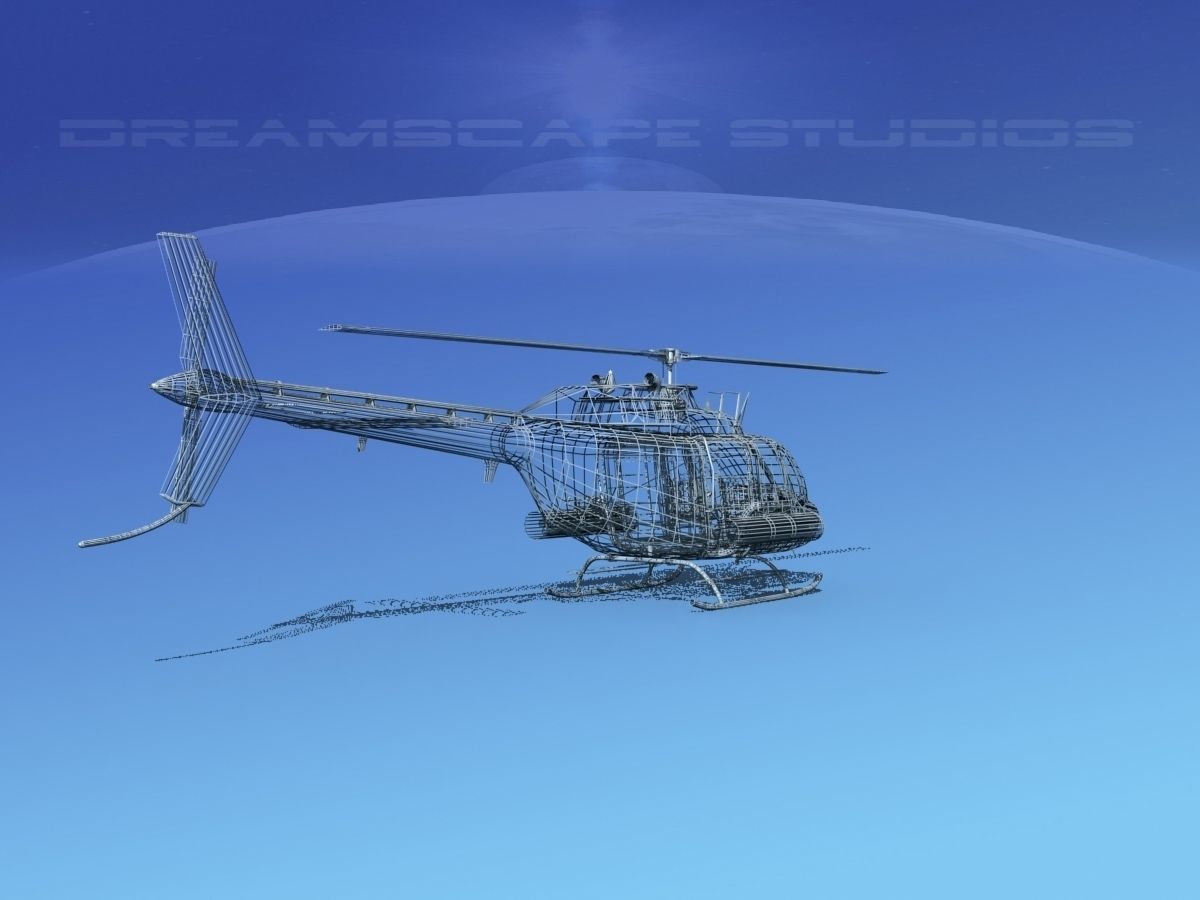 Bell OH-58B Covert 4 3D model_17