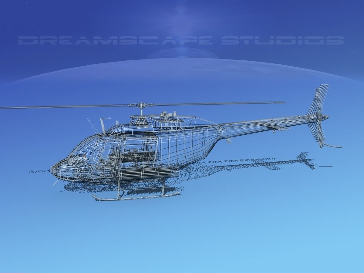 Bell OH-58B Covert 4 3D model_22