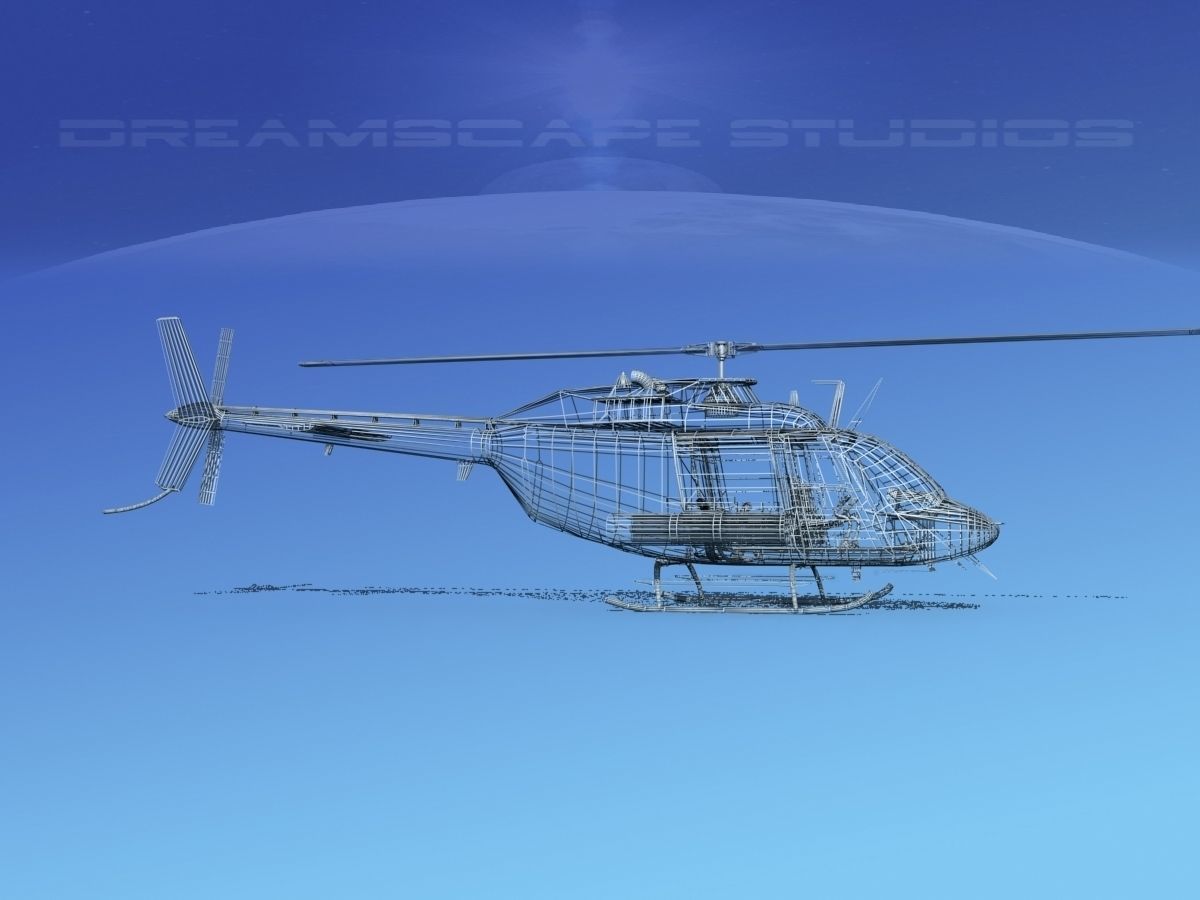 Bell OH-58B Covert 4 3D model_18