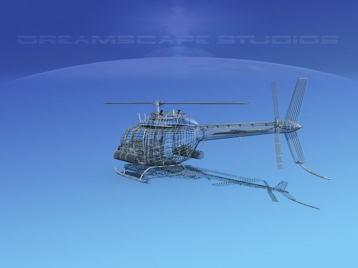 Bell OH-58B Covert 4 3D model_21