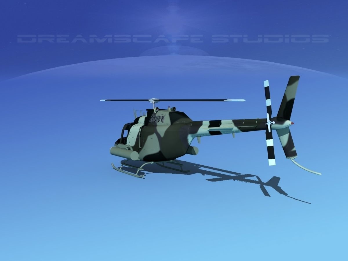 Bell OH-58B Covert 4 3D model_5