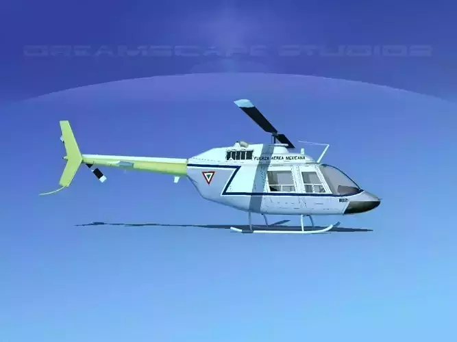 Bell OH-58B Mexican Air Force 2 3D model