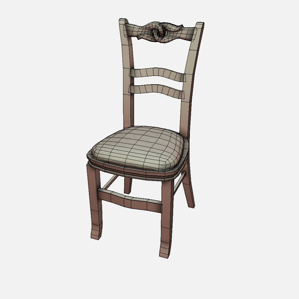 Chair Collection - Chairs Pack Low-poly 3D model_24