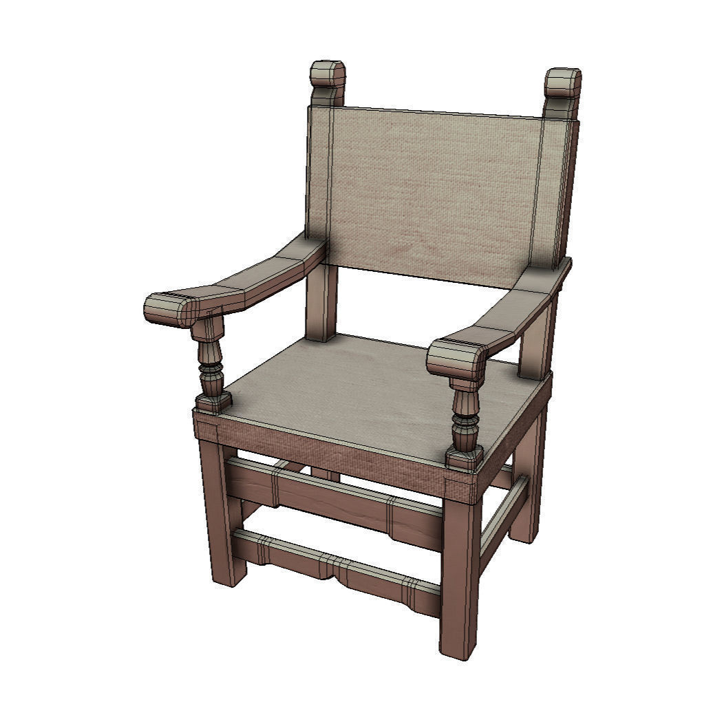 Chair Collection - Chairs Pack Low-poly 3D model_10