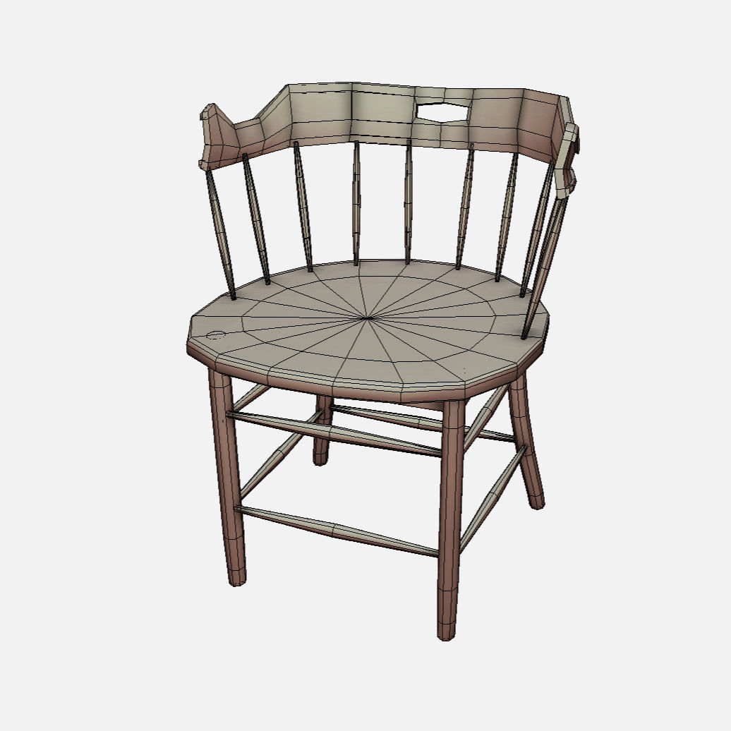 Chair Collection - Chairs Pack Low-poly 3D model_6