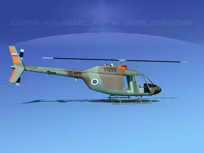 Bell OH-58B Slovenia 3D model