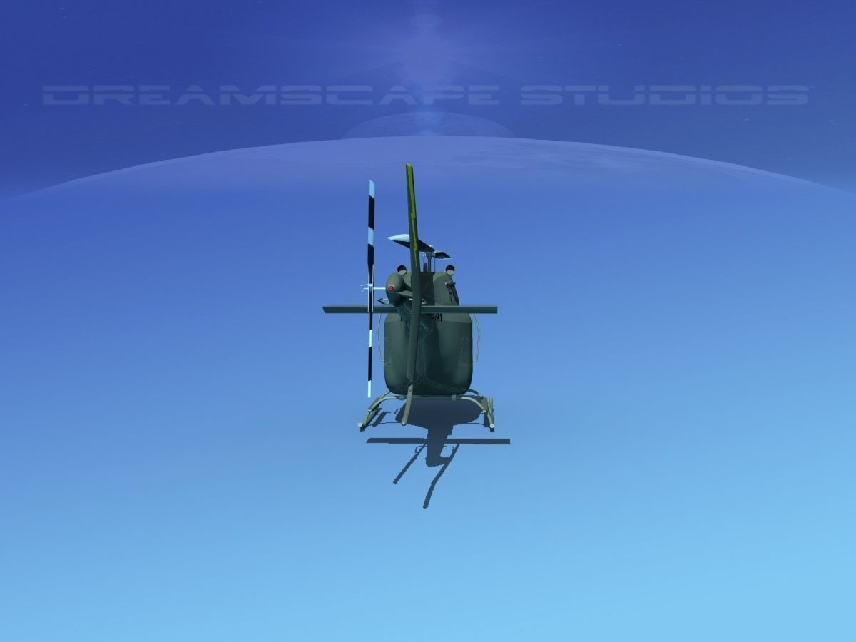 Bell OH-58B US Army 1 3D model_4
