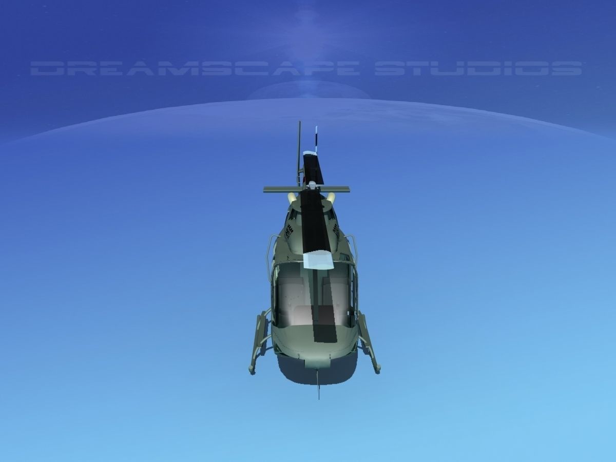 Bell OH-58B US Army 1 3D model_10