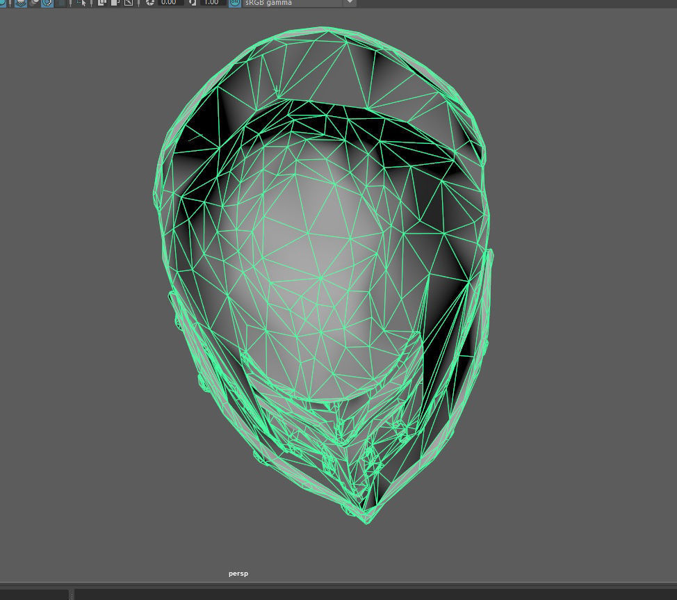 Helmet with ornaments Low-poly 3D model_9