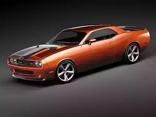 Dodge Challenger SRT8 2009 Sports Car 3D Model