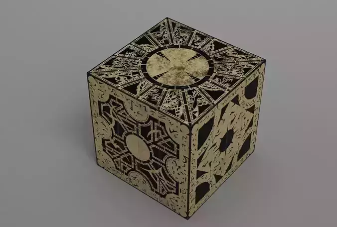 Hellraiser puzzle box lament configuration Low-poly 3D model