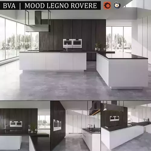 Kitchen BVA Mood Legno Rovere