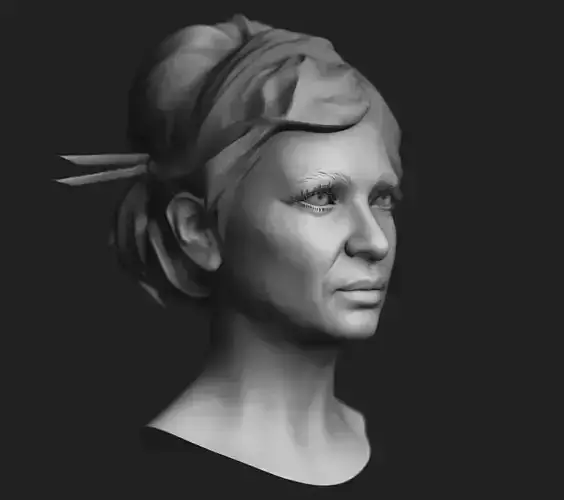 Female Head Sculpt 06 3D model