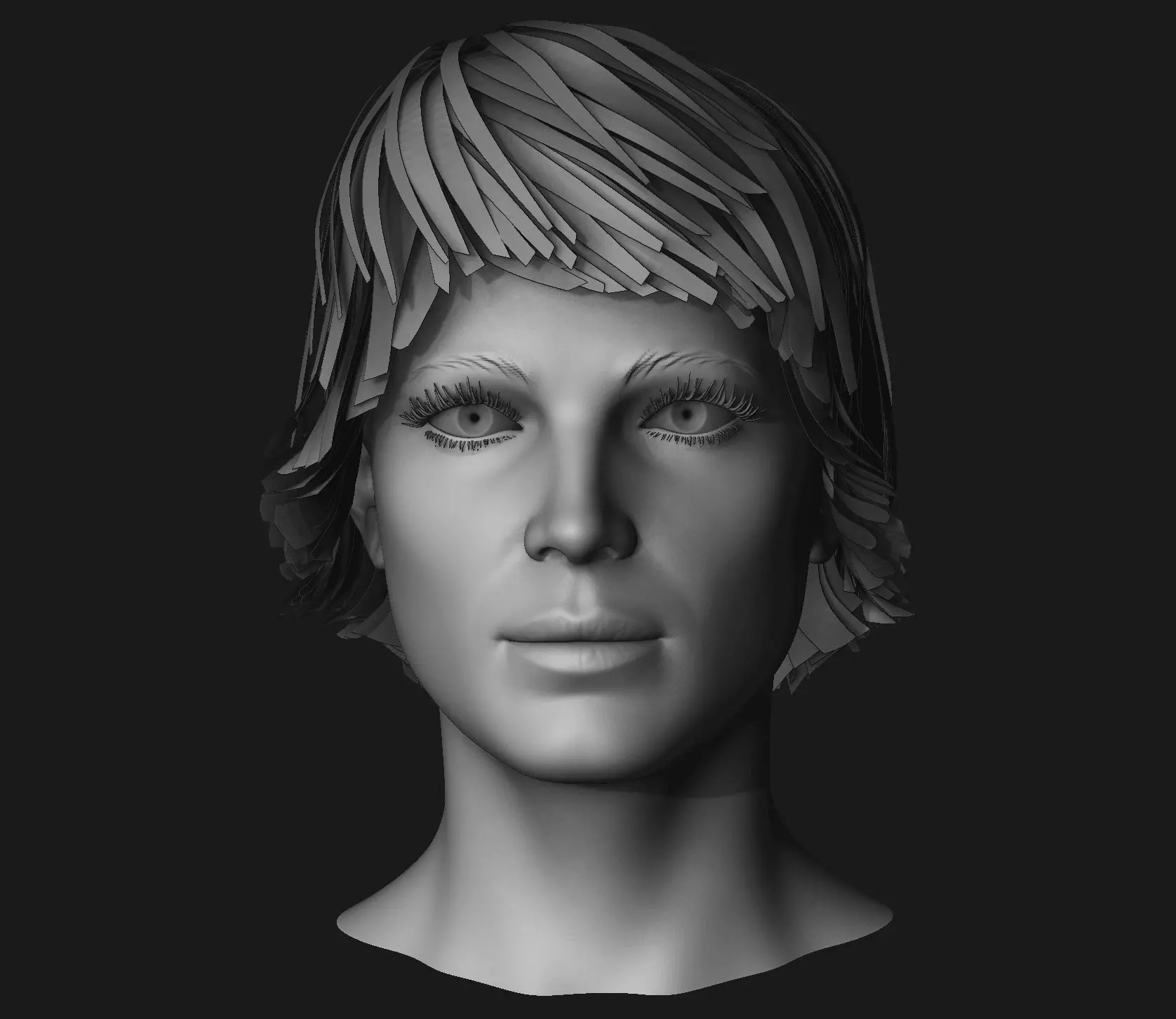Female Head Sculpt 08 3D model