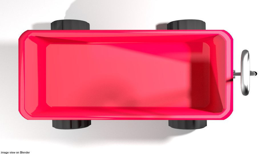 Wagon - Garden 3D model_2