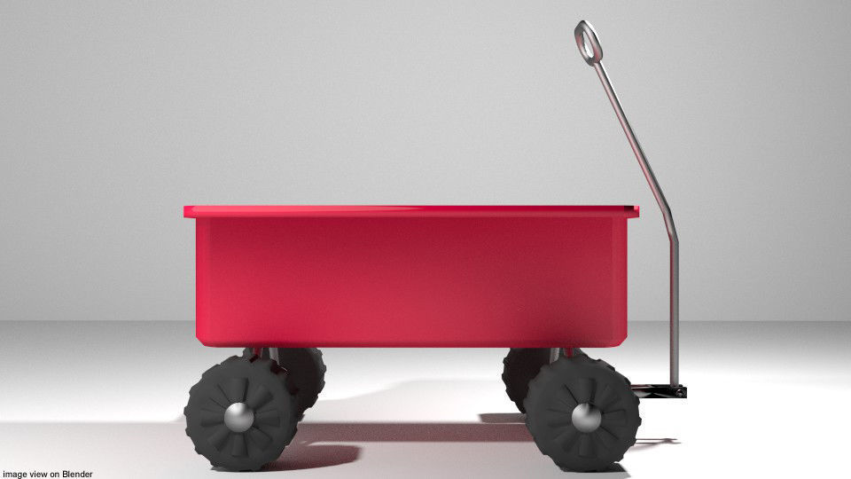 Wagon - Garden 3D model_1