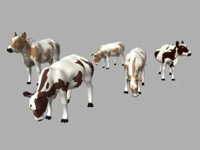 Cow Modal Low-poly 3D model_0