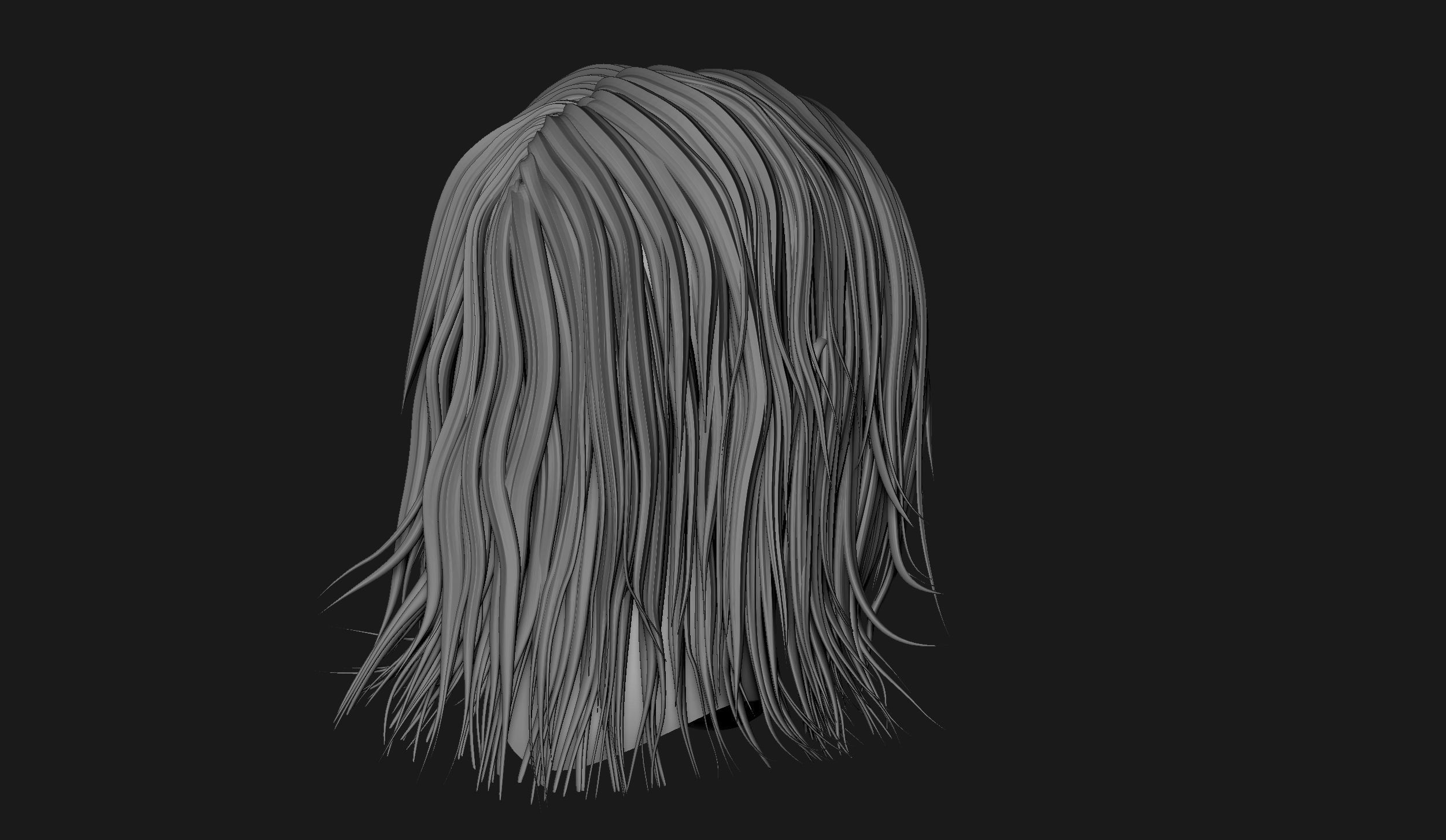 Female Head Sculpt 11 3D model_6