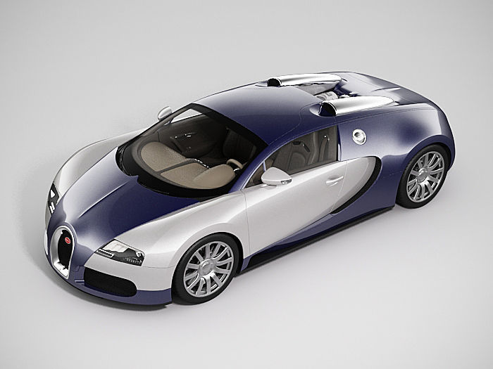 Bugatti Veyron 3D model_9