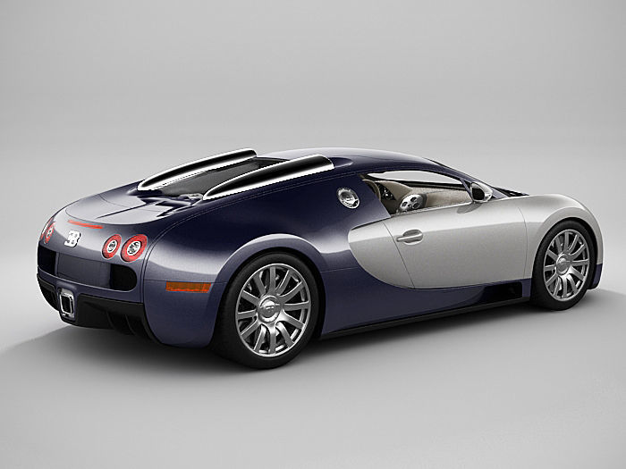 Bugatti Veyron 3D model_3