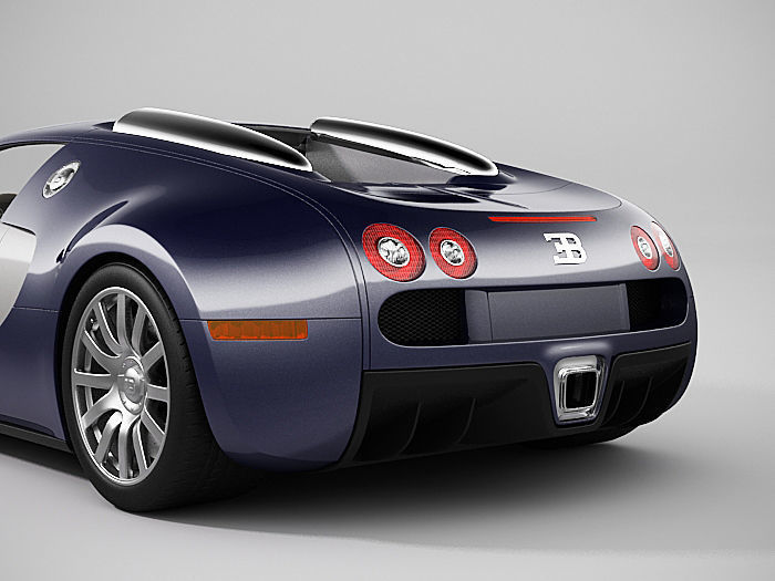 Bugatti Veyron 3D model_7
