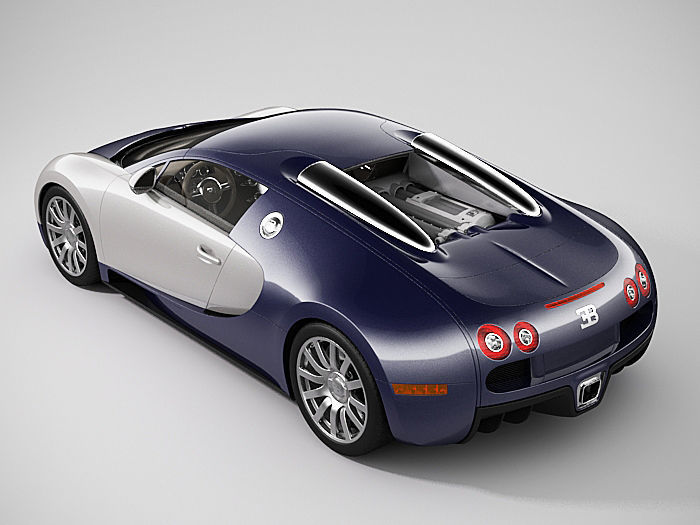 Bugatti Veyron 3D model_4