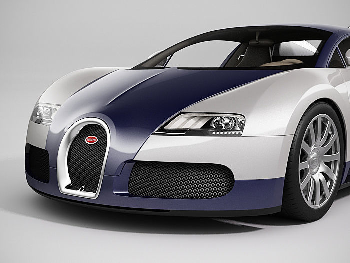 Bugatti Veyron 3D model_5