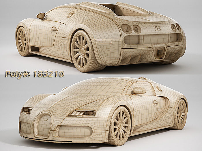 Bugatti Veyron 3D model_13