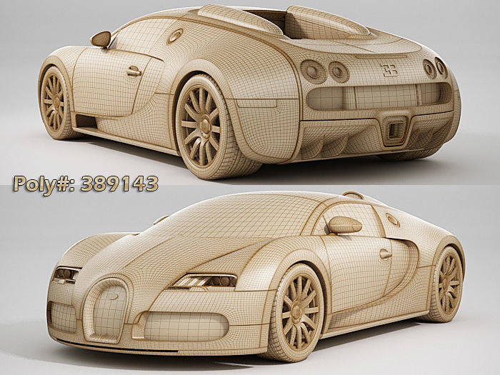 Bugatti Veyron 3D model_14
