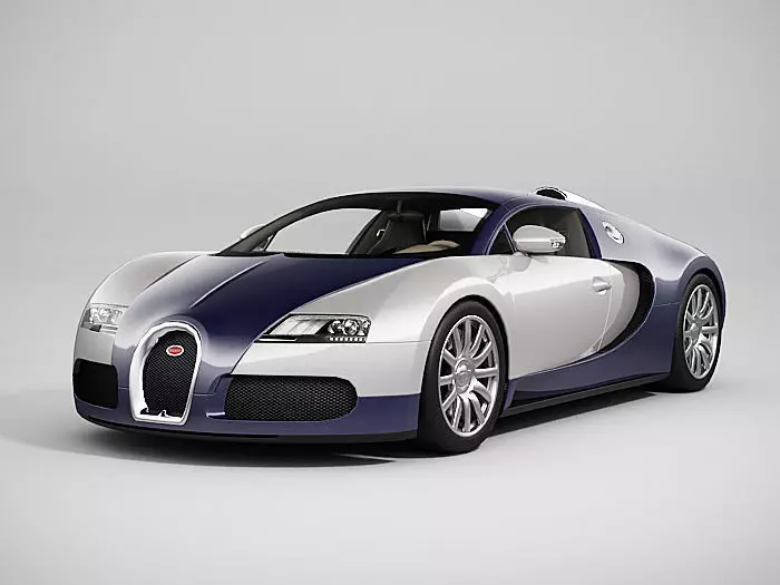 Bugatti Veyron - LowPoly Low-poly 3D model