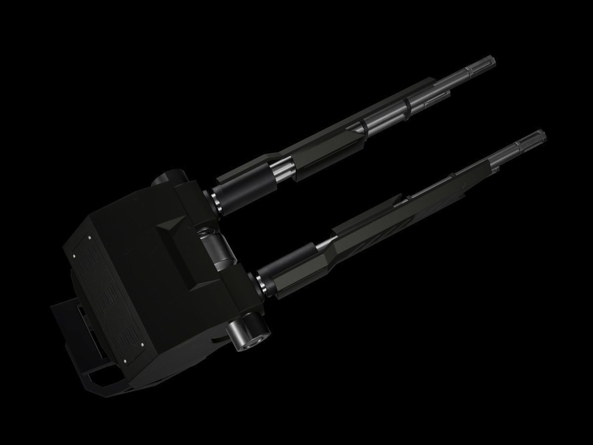 Turret V3 Low-poly 3D model_11