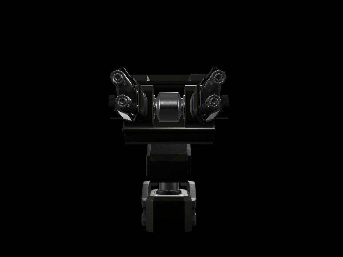 Turret V3 Low-poly 3D model_12