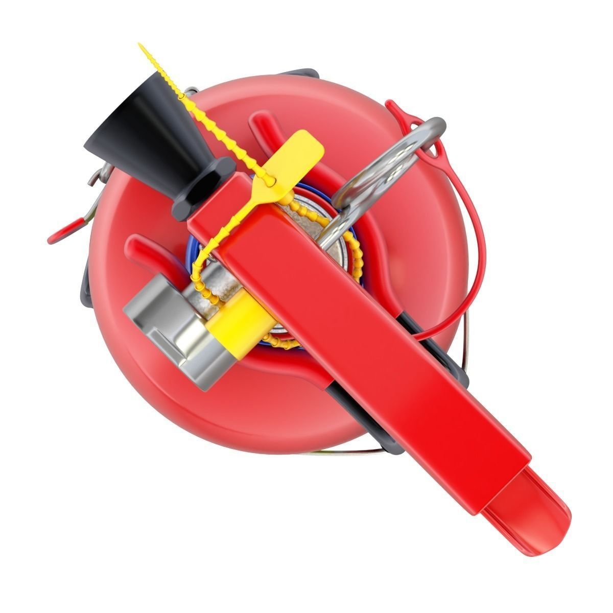 Car Fire Extinguisher 3D model_11