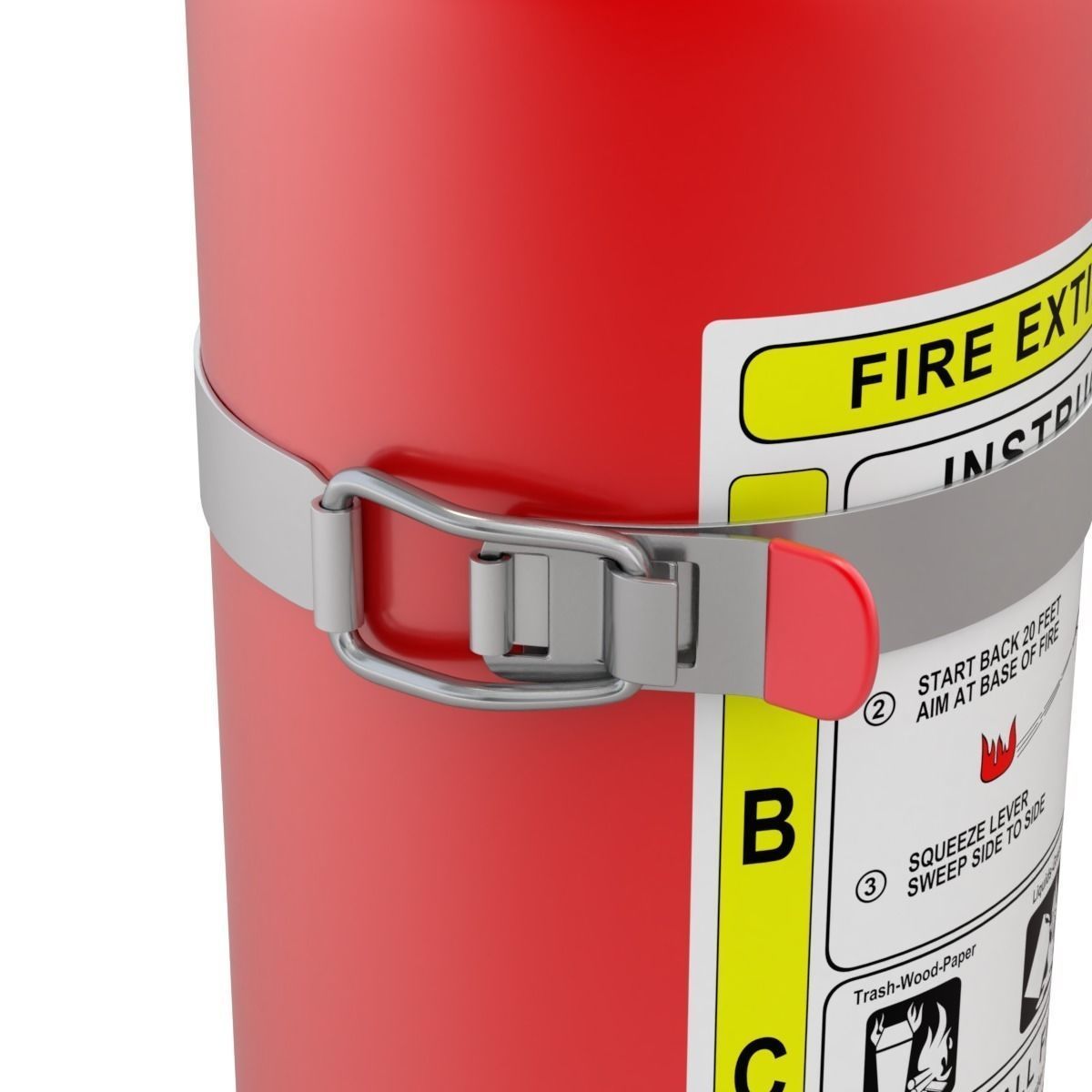 Car Fire Extinguisher 3D model_6