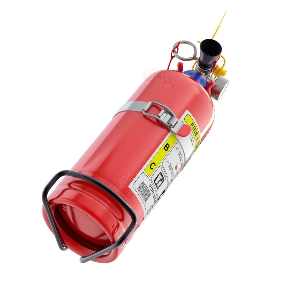 Car Fire Extinguisher 3D model_7