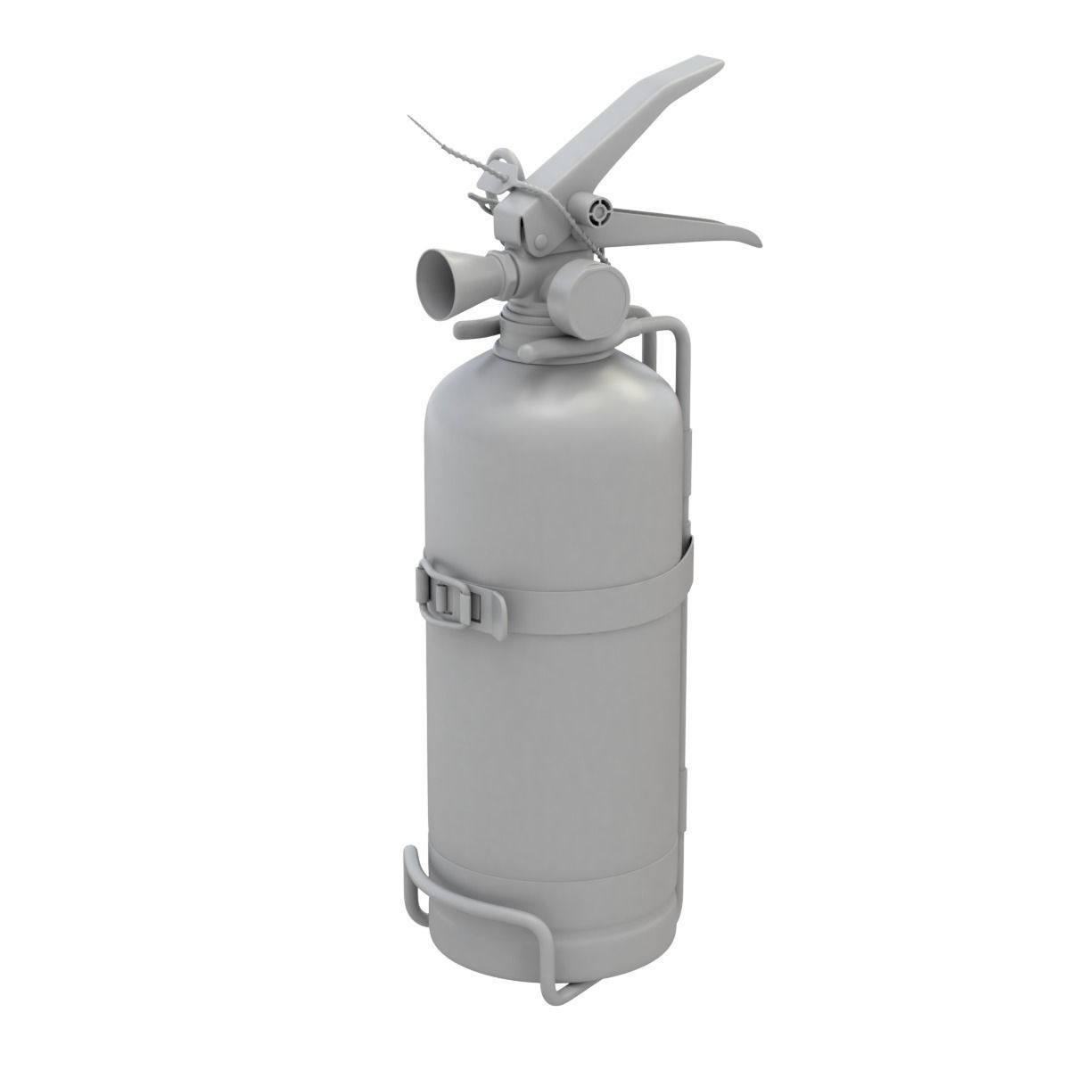 Car Fire Extinguisher 3D model_13