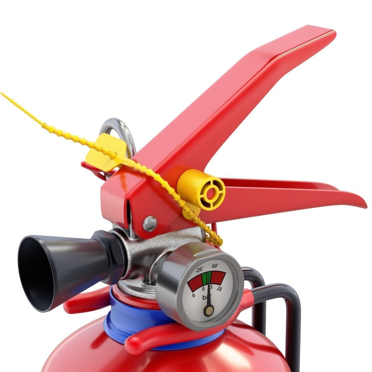 Car Fire Extinguisher 3D model_2